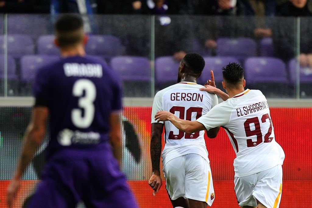Fiorentina-Roma Gerson El Shaarawy