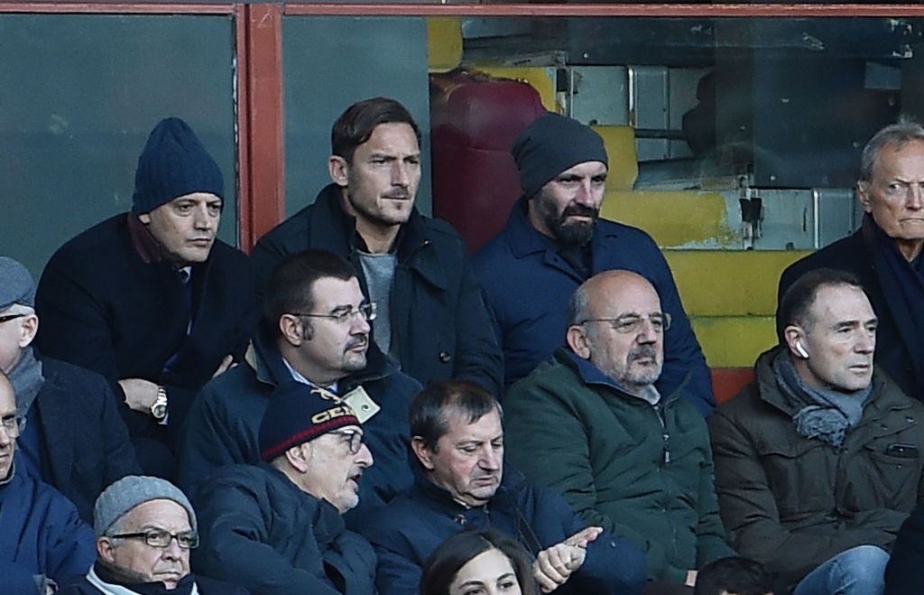 Genoa-Roma Totti Monchi Baldissoni