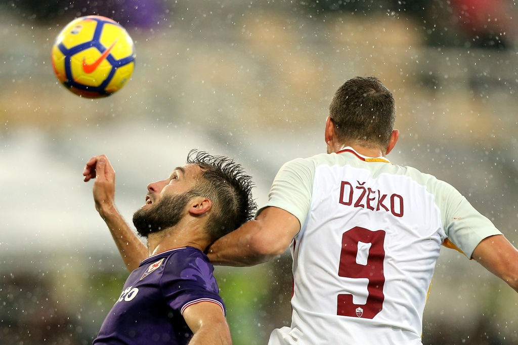 Fiorentina-Roma Dzeko Pezzella