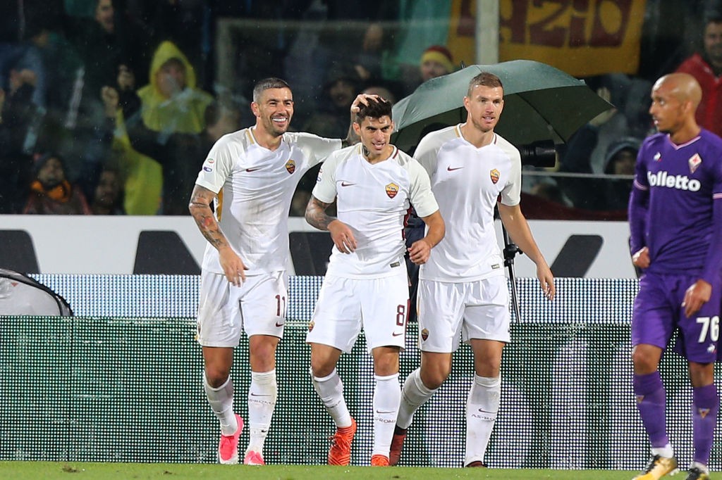 Fiorentina-Roma Perotti Kolarov Dzeko