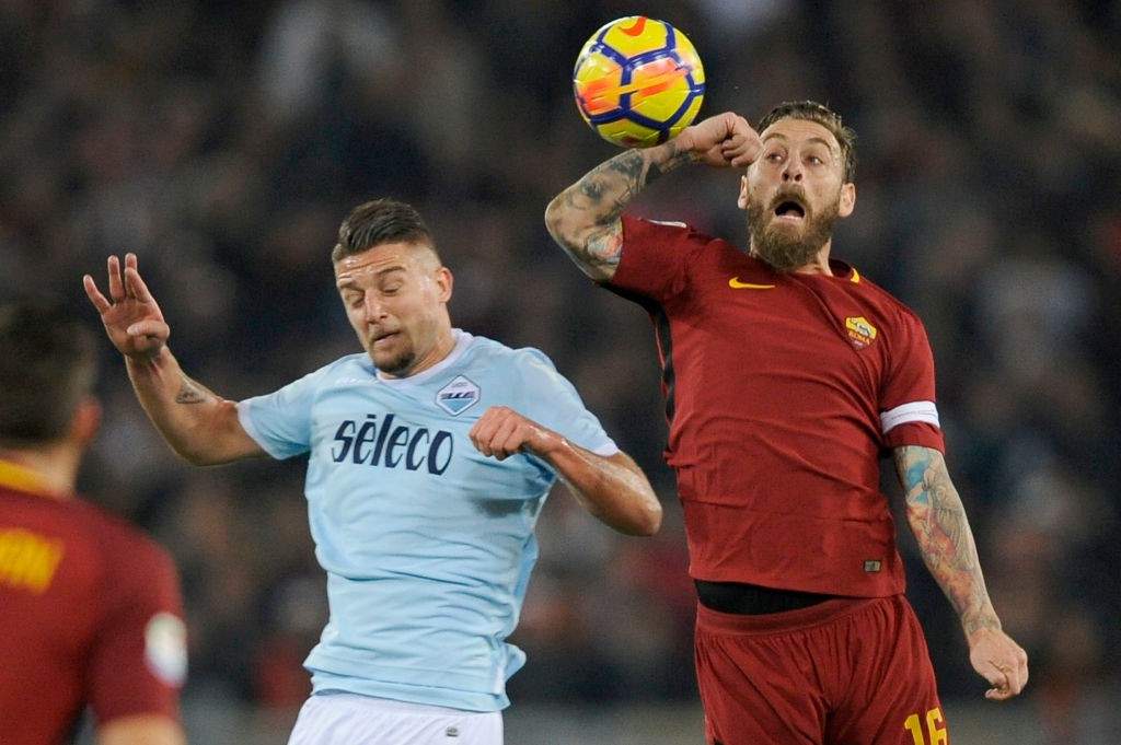 Roma-Lazio De Rossi Milinkovic