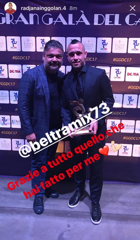 nainggolan agente beltrami galà del calcio