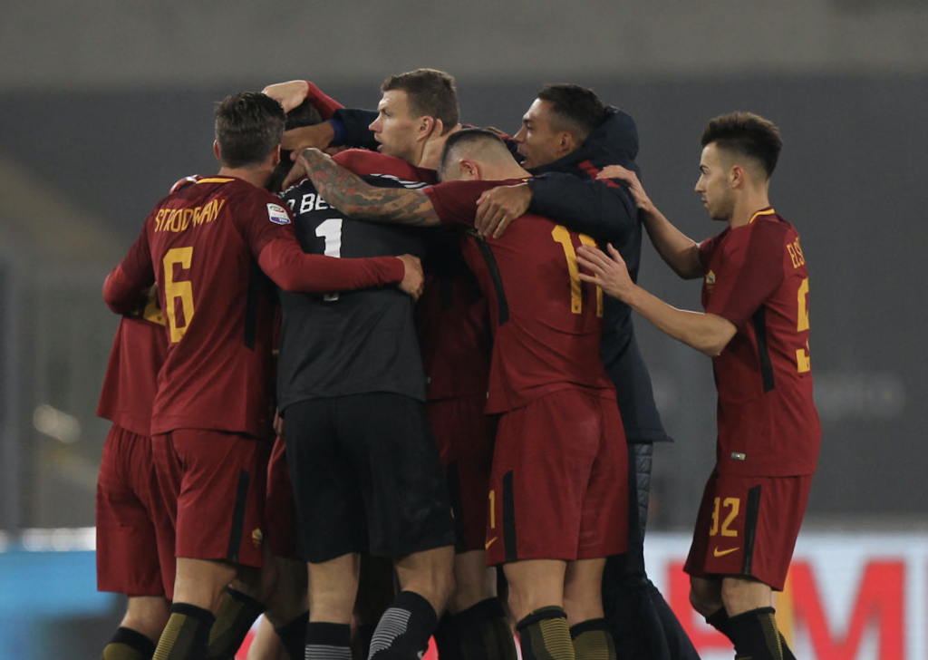 Roma-Cagliari Esultanza