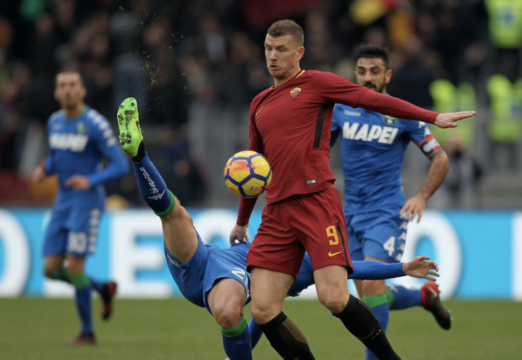 Roma-Sassuolo Dzeko 02
