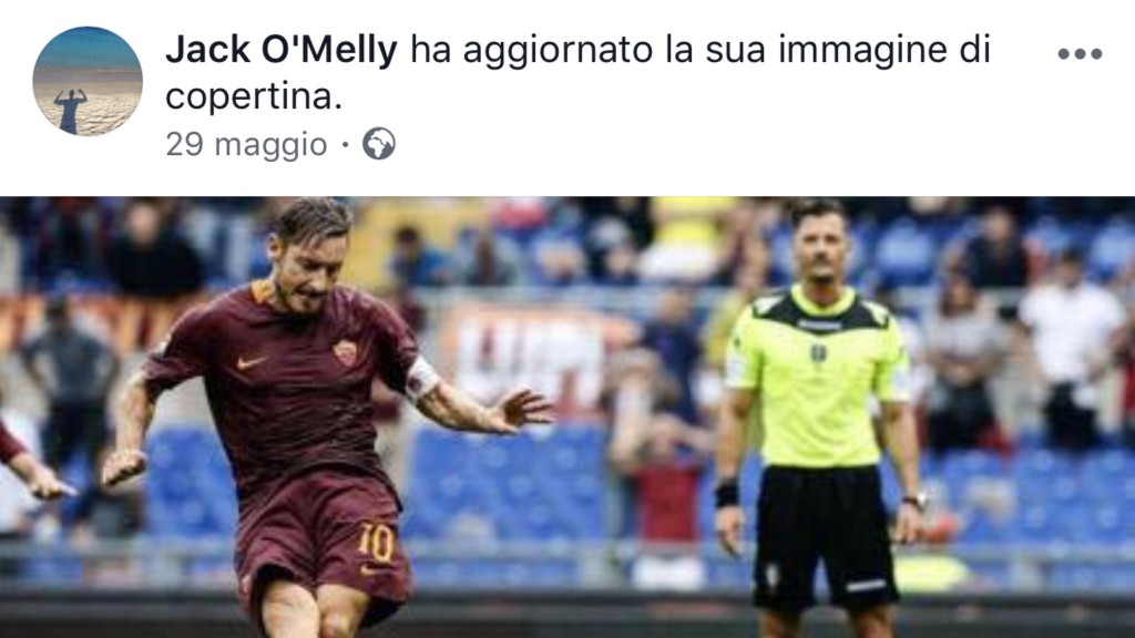 giacomelli foto totti facebook