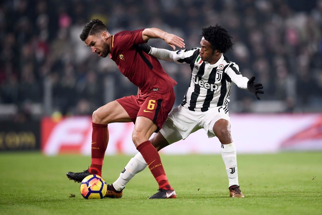 Juventus-Roma Strootman Cuadrado