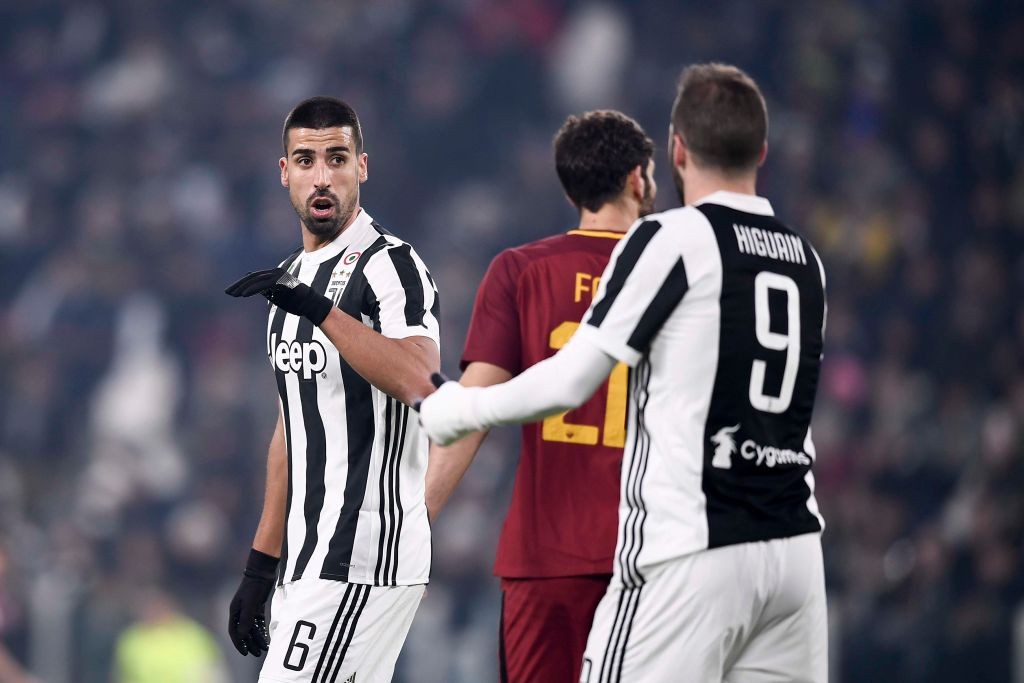Juventus-Roma Fazio Khedira Higuain