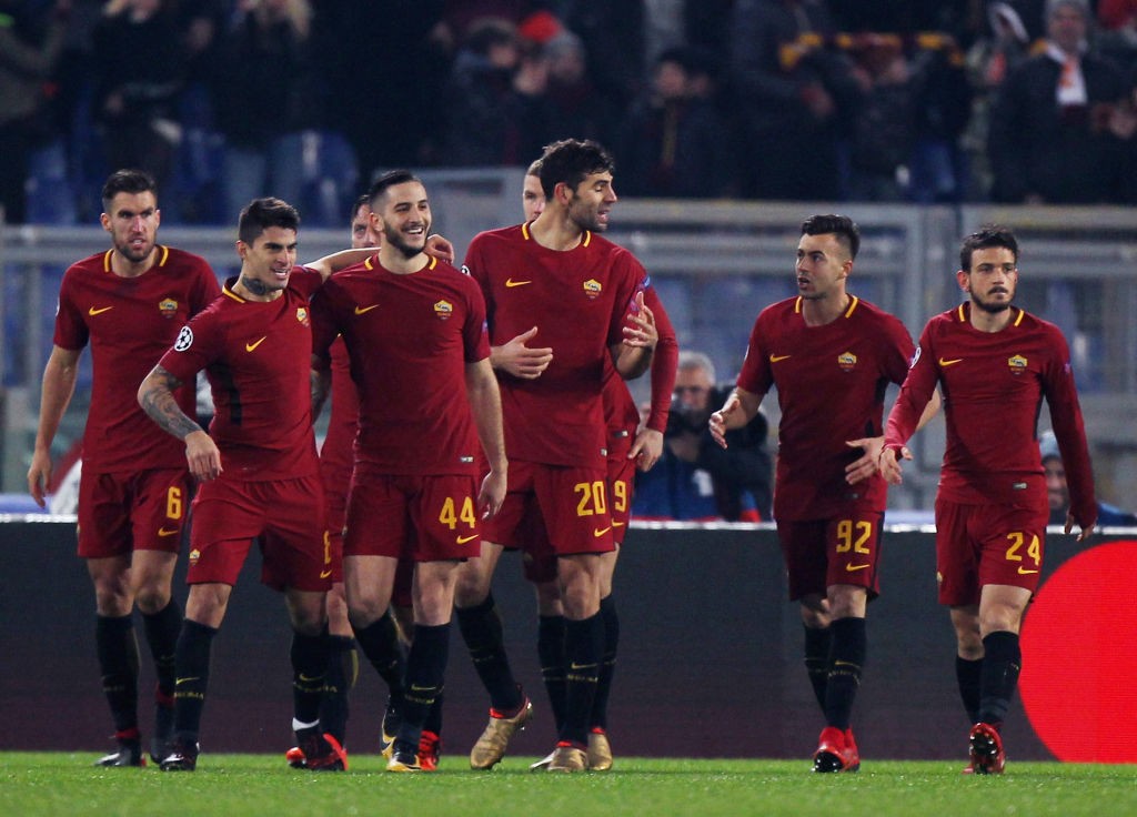 Roma-Qarabag Esultanza