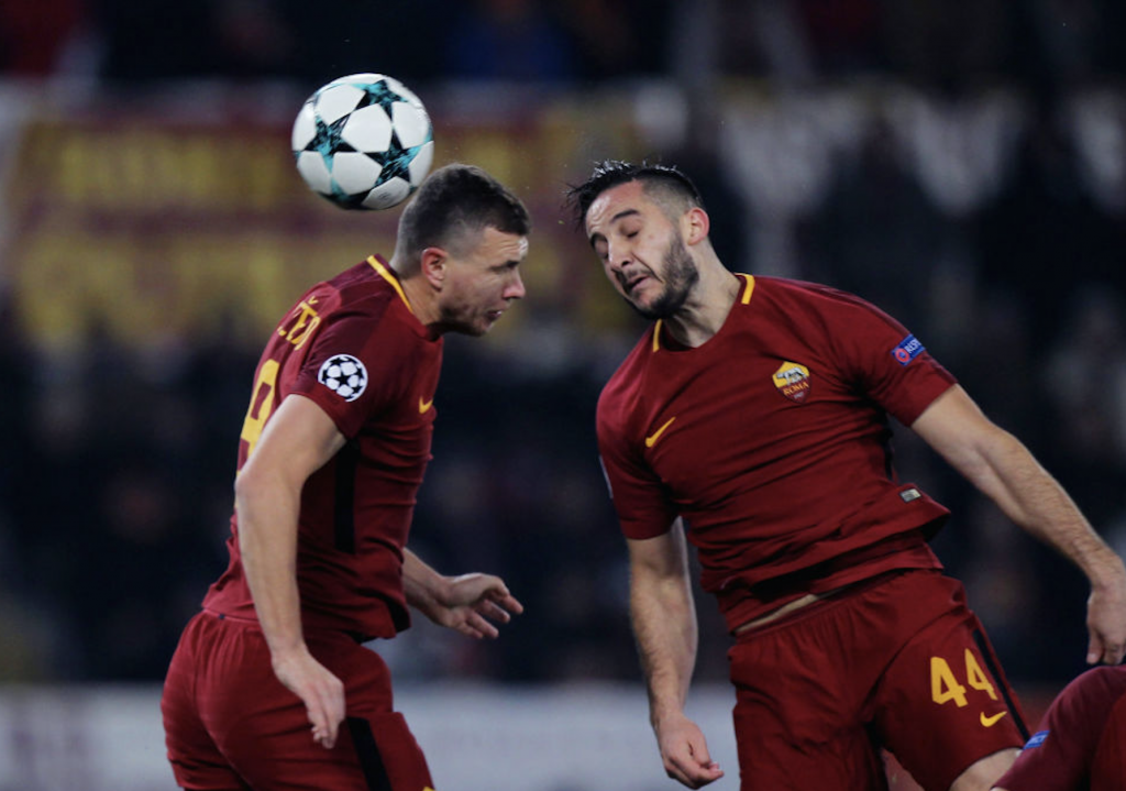 Roma-Qarabag Manolas Dzeko 01
