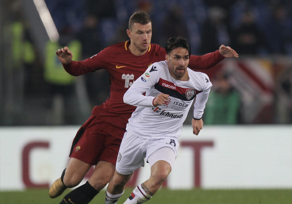 Roma-Cagliari Dzeko 02