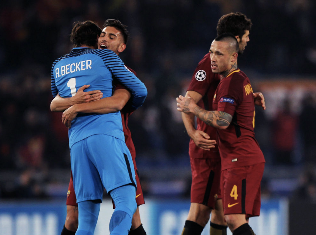 Roma-Qarabag Alisson Pellegrini Fazio Nainggolan