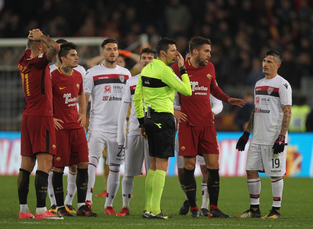Roma-Cagliari Strootman Perotti