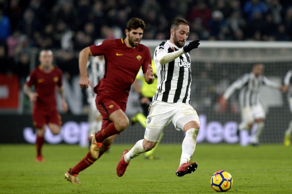 Juventus-Roma Fazio Higuain