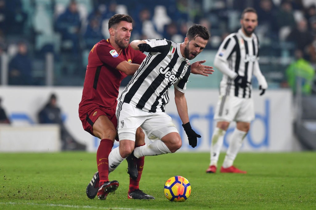 Juventus-Roma Pjanic Strootman