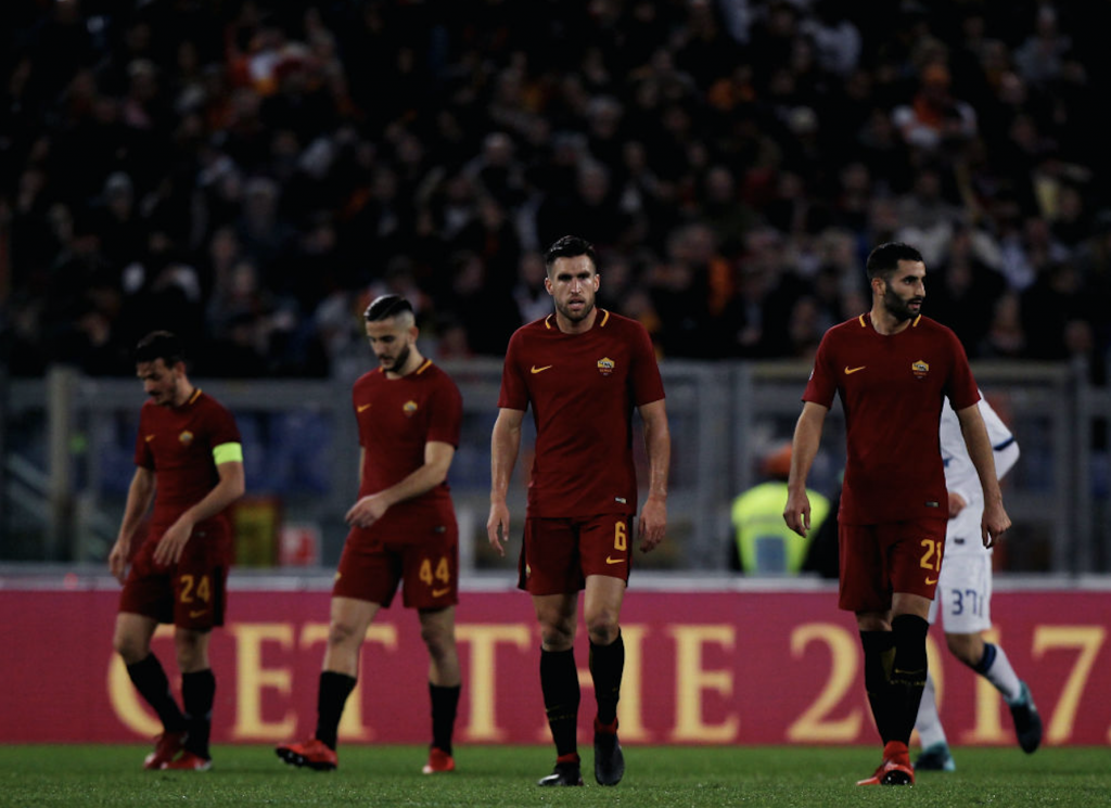 Roma-Atalanta Strootman Manolas Gonalons Florenzi