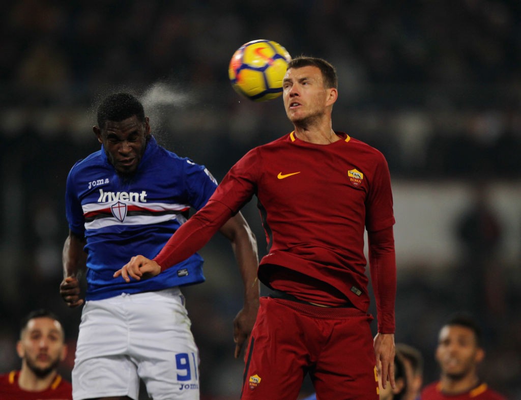 Roma-Sampdoria Dzeko Zapata