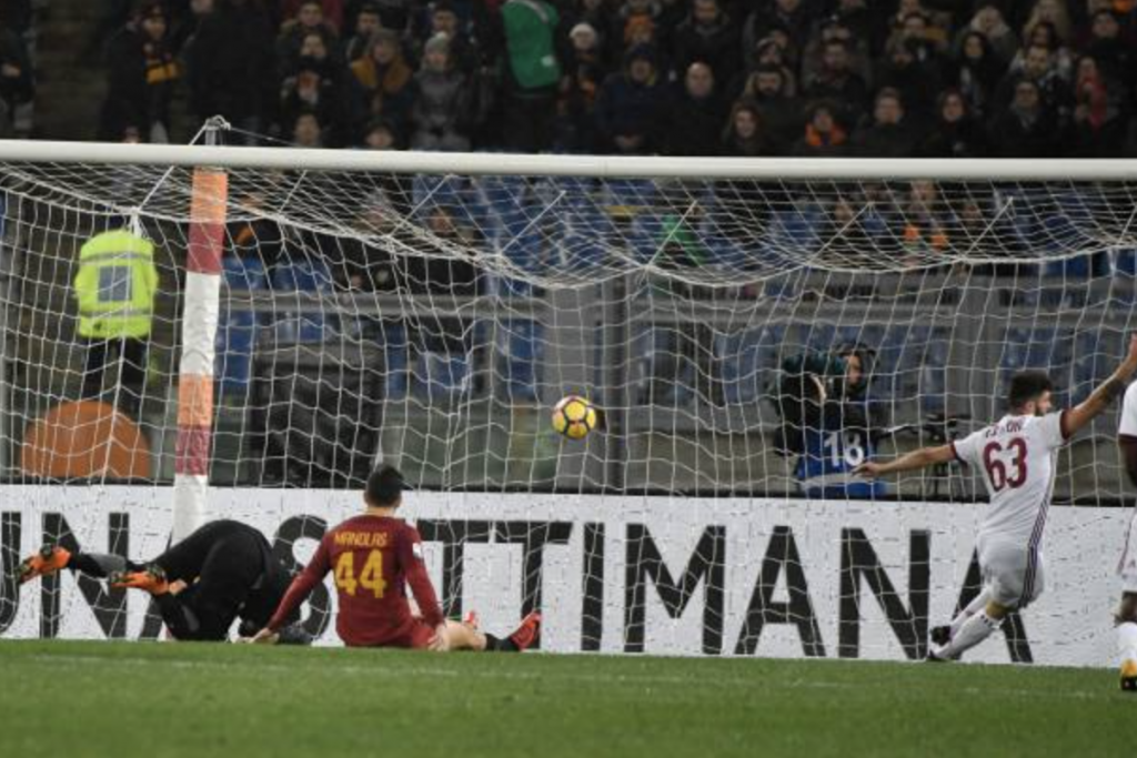Roma-Milan Gol Cutrone
