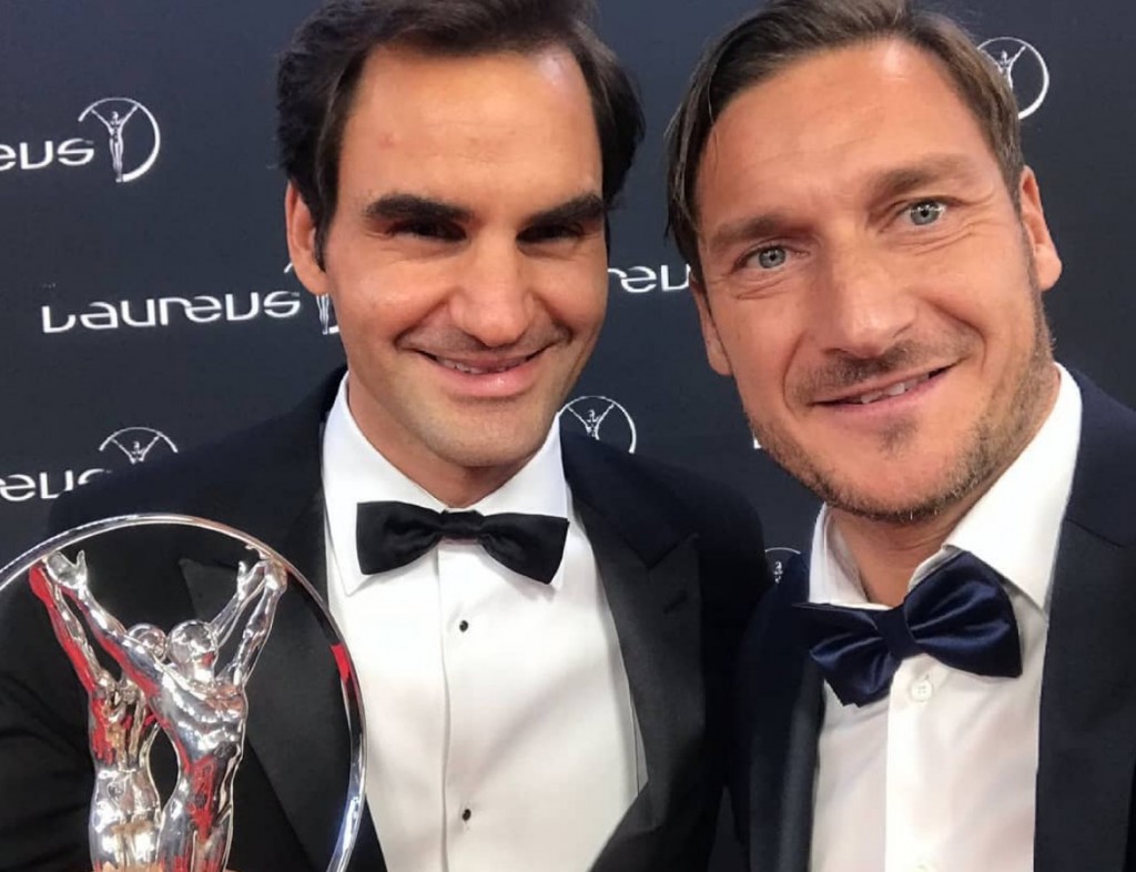 totti federer laureus awards