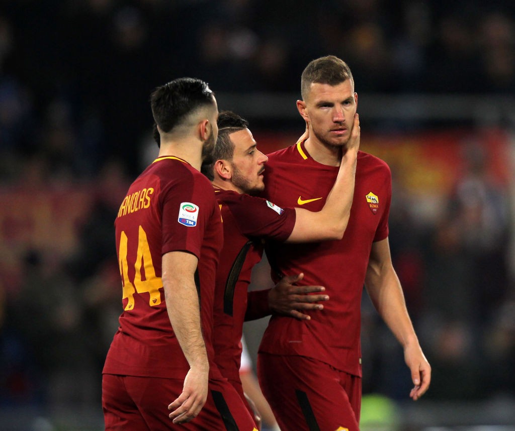 Roma-Benevento Dzeko Florenzi Manolas