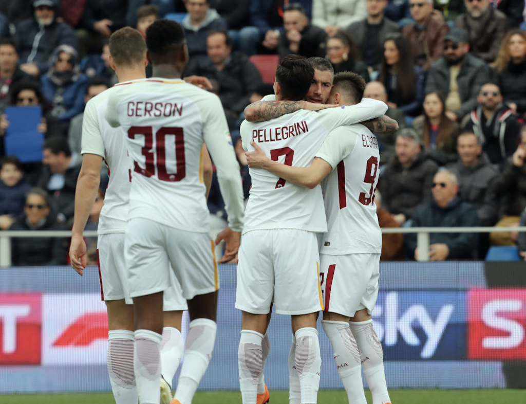 Crotone-Roma Gol El Shaarawy Esultanza