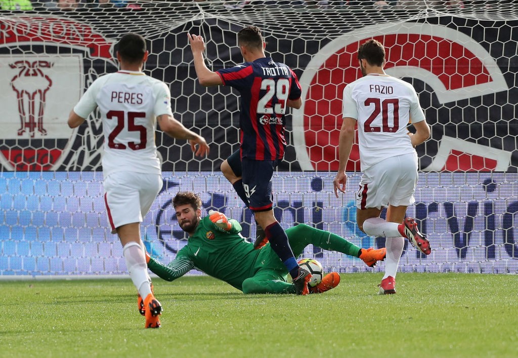 Crotone-Roma Alisson Fazio Peres Trotta
