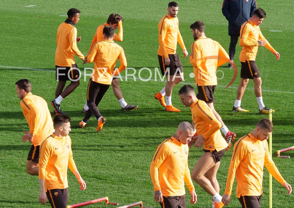 Roma-Shakhtar Rifinitura Trigoria