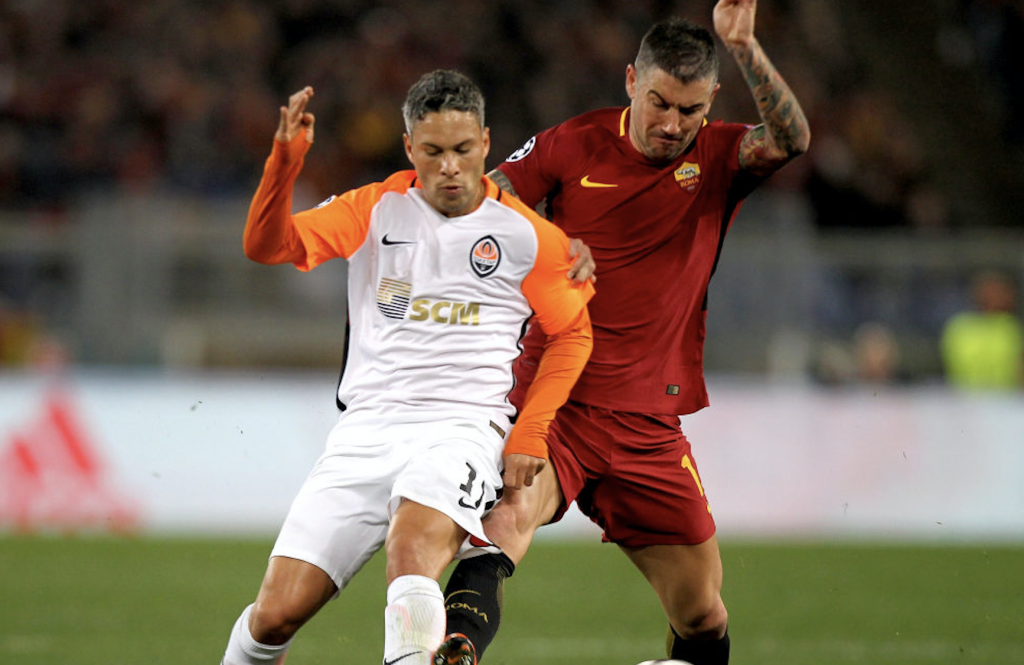 Roma-Shakhtar Kolarov Marlos