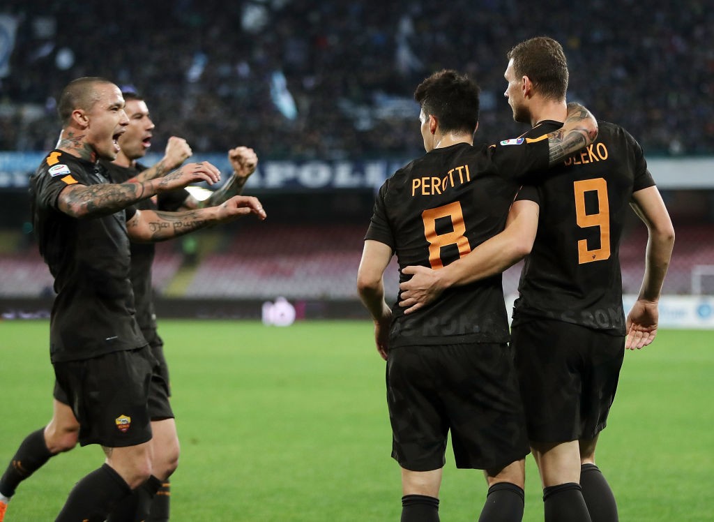Napoli-Roma Dzeko Perotti Nainggolan
