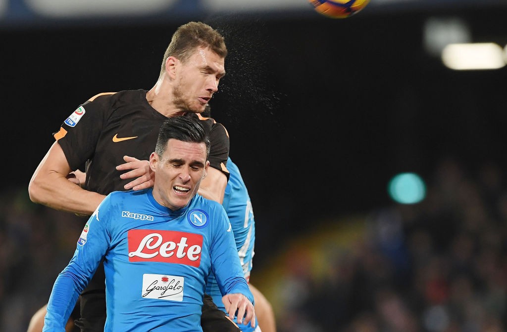 Napoli-Roma Dzeko Callejon