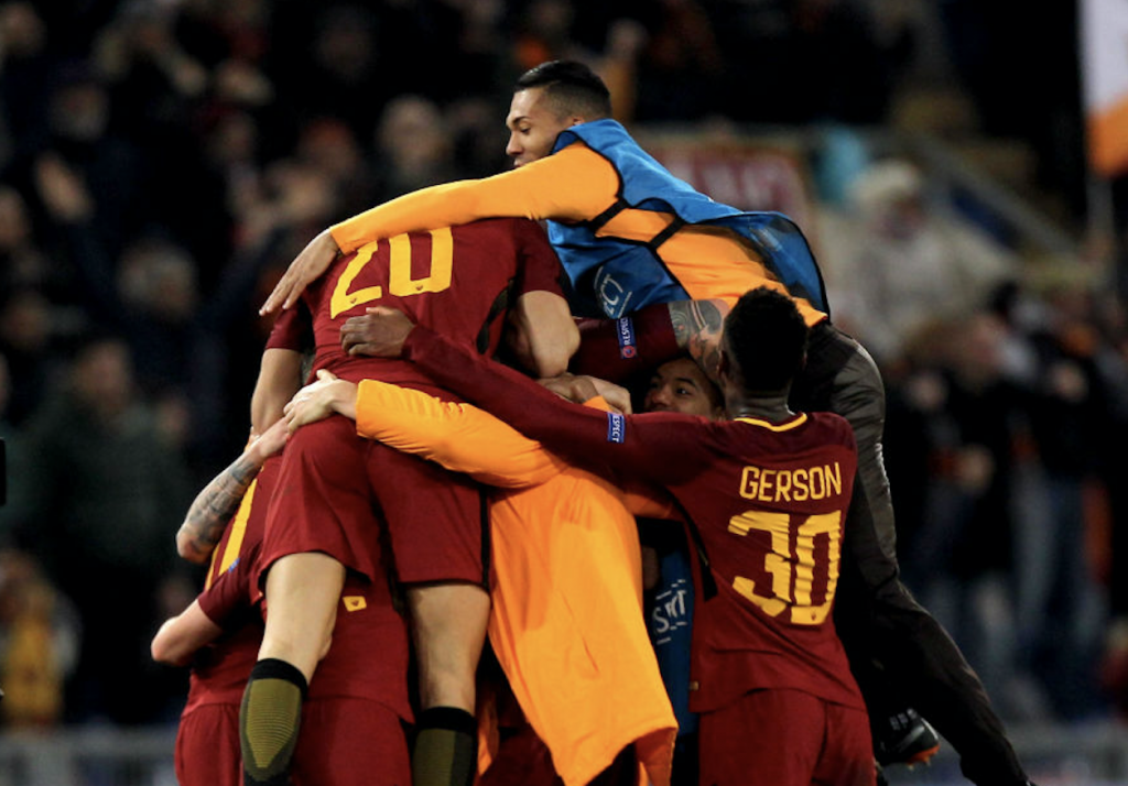 Roma-Shakhtar Esultanza Finale 01