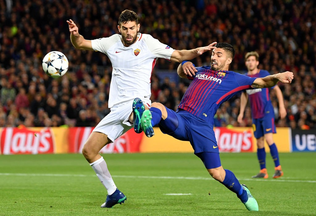 Barcellona-Roma Fazio Suarez