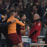 Roma-Barcellona Manolas Esultanza
