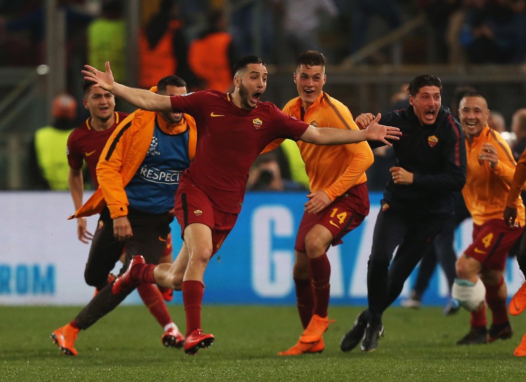 Roma-Barcellona Manolas Schick