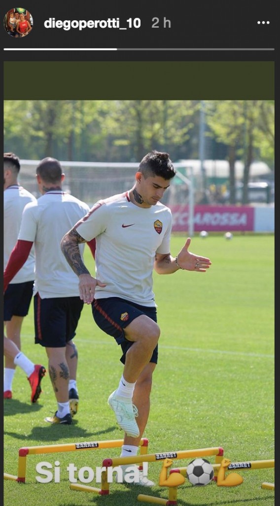 perotti instagram ritorno