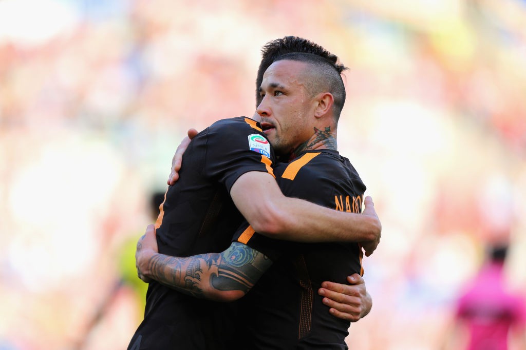 Roma-Chievo Nainggolan Schick