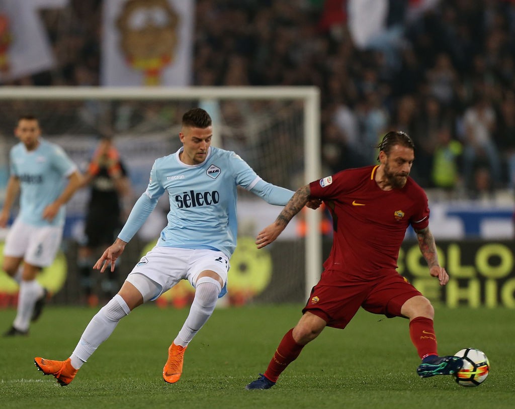 Lazio-Roma De Rossi Milinkovic