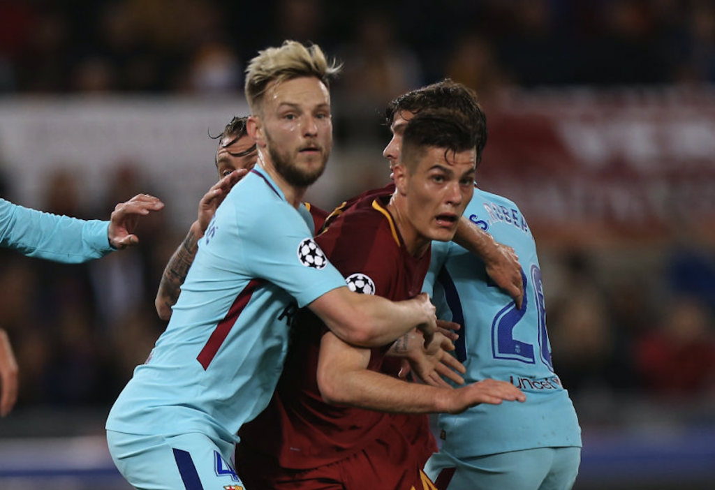 Roma-Barcellona Schick Rakitic