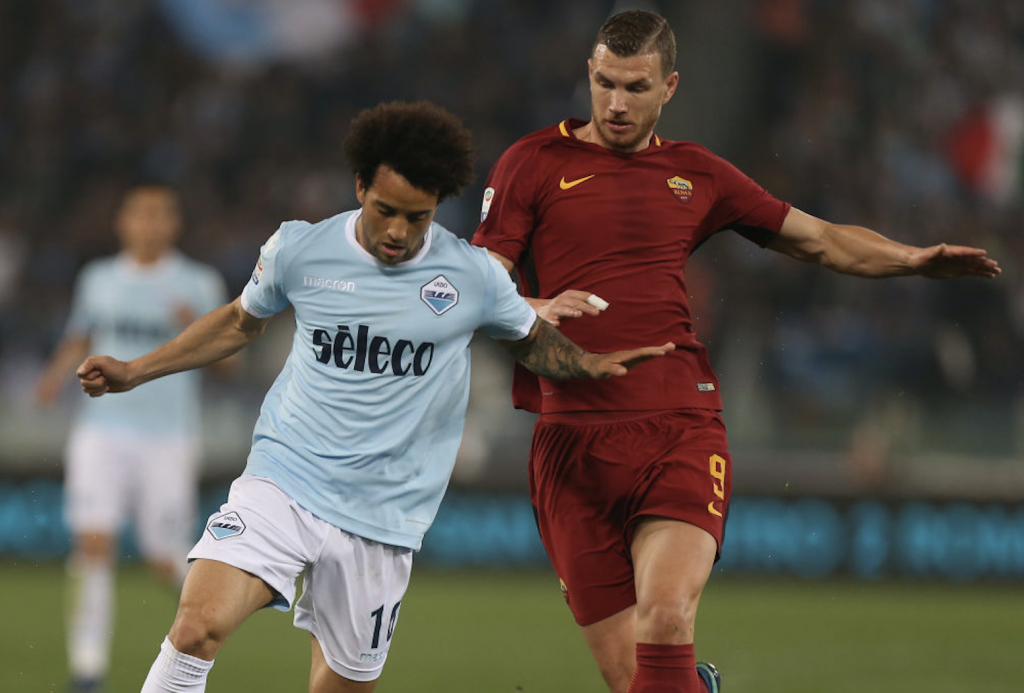 Lazio-Roma Dzeko Felipe Anderson