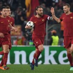 Roma-Barcellona De Rossi Dzeko Strootman Schick