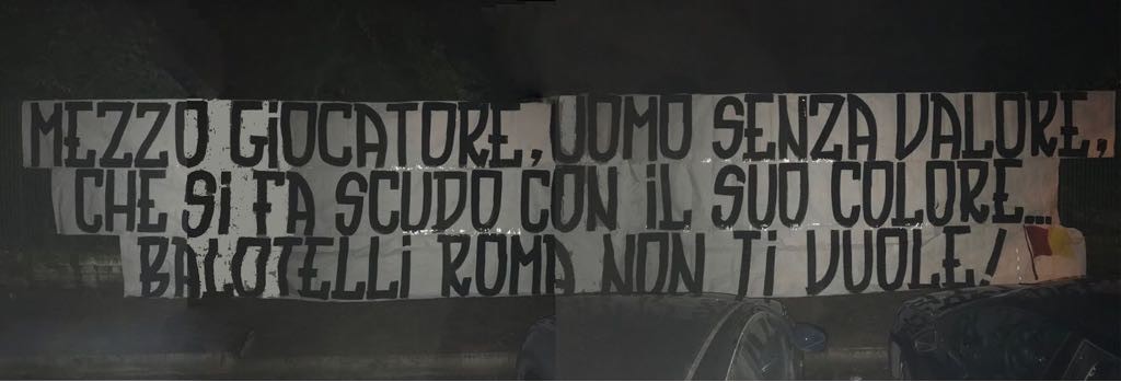 Striscione Balotelli