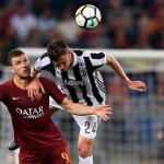 Roma-Juve Dzeko Rugani 01