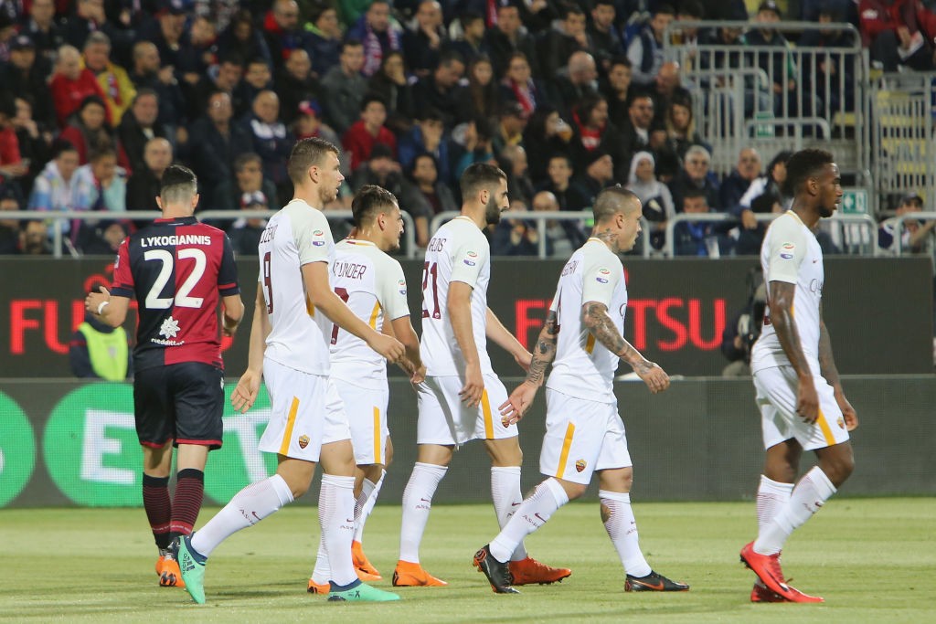 Cagliari-Roma Dzeko Under Gonalons Nainggolan Gerson