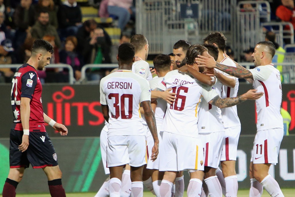 Cagliari-Roma Esultanza