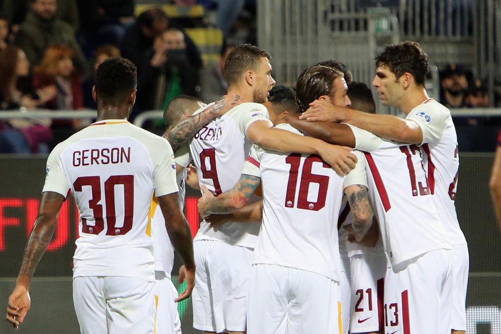 Cagliari-Roma Esultanza