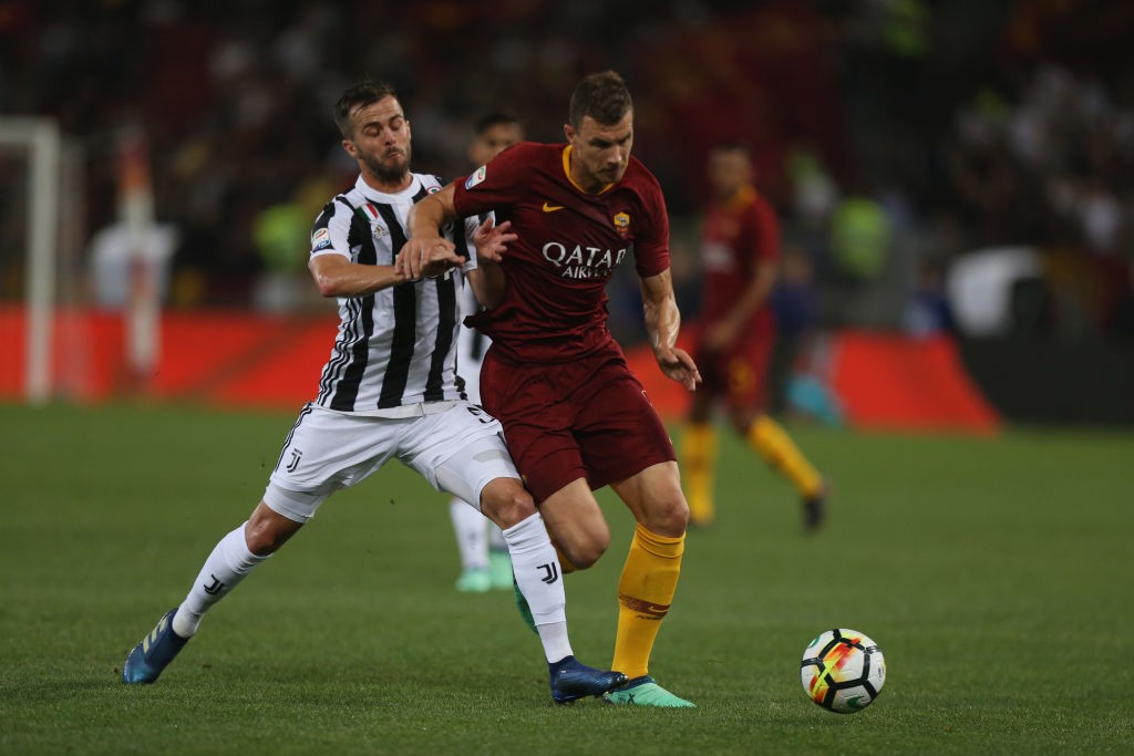 Roma-Juve Dzeko Pjanic