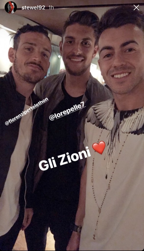 florenzi pellegrini el shaarawy cena