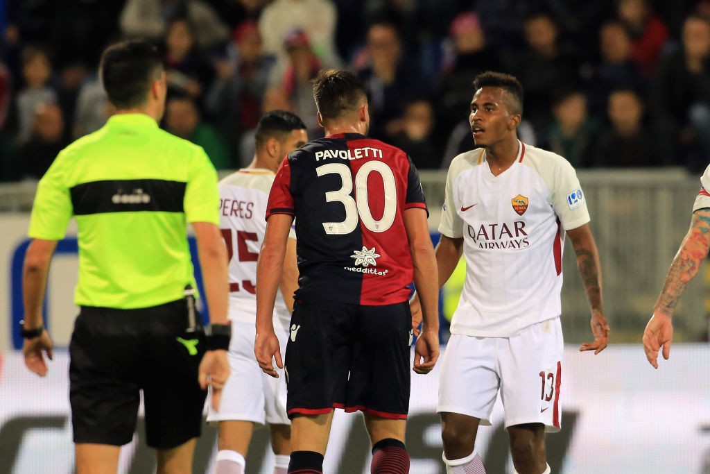 Cagliari-Roma Capradossi Pavoletti