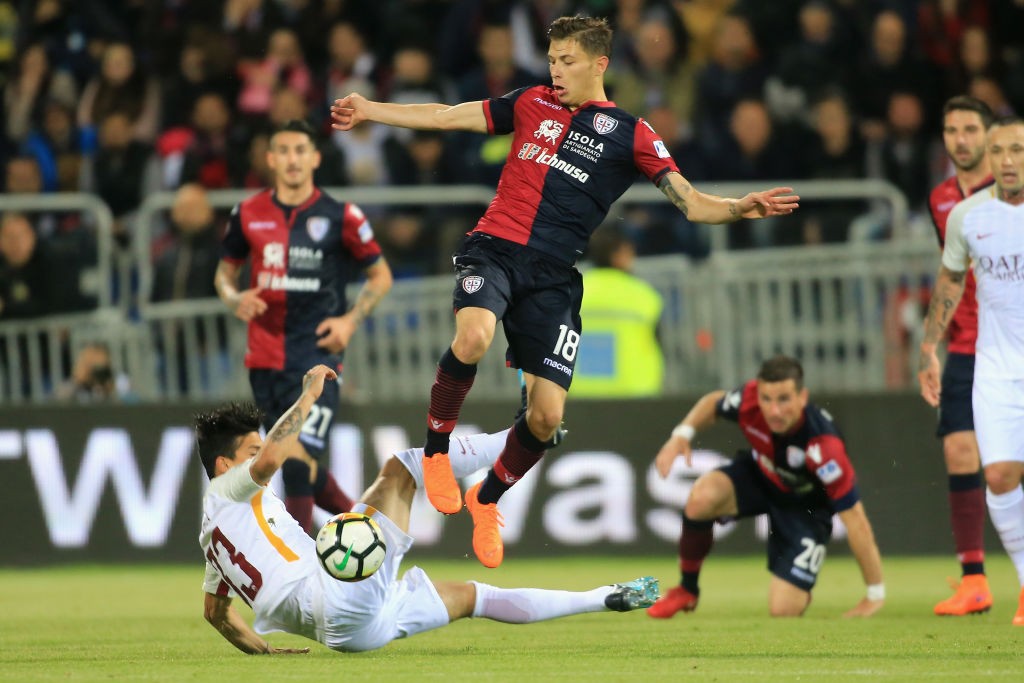 Cagliari-Roma Barella Silva