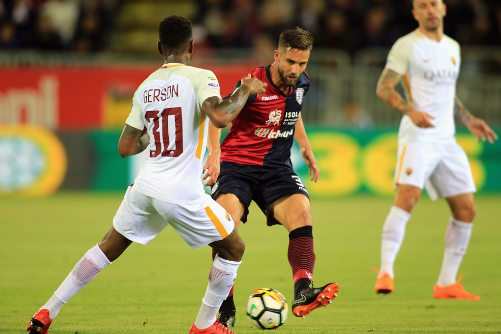 Cagliari-Roma Gerson Pavoletti