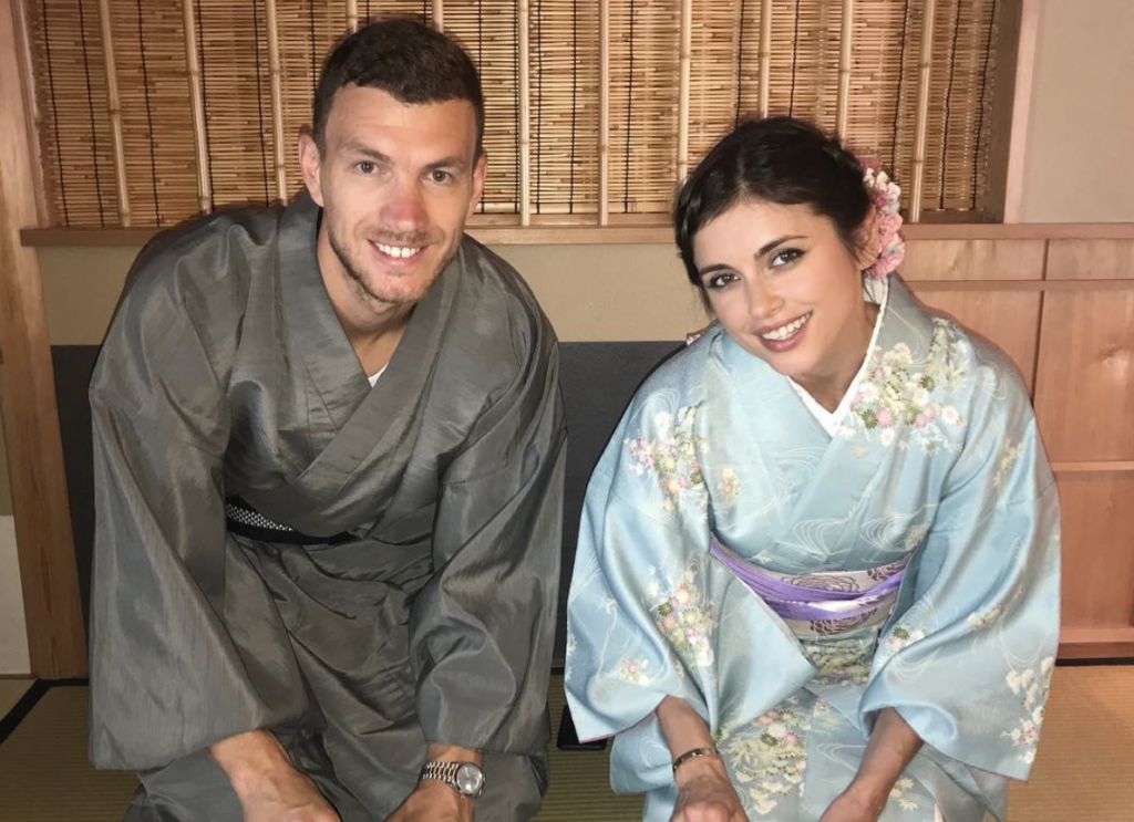 Dzeko Giappone moglie